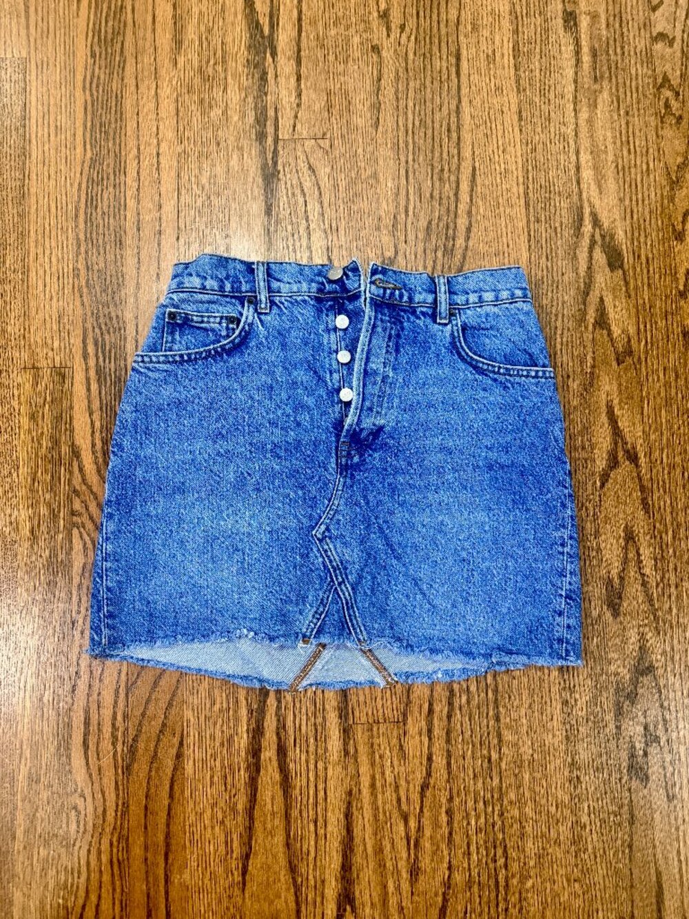 Reformation Cherry Mini Skirt in Colorado Wash - Size 26